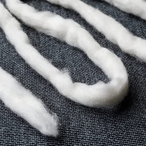 Japanese Organic Cotton Sliver - 100% Unbleached, 13 Ft (Made in Japan)
