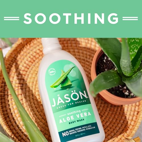 Jason Natural Body Wash & Shower Gel, Soothing Aloe Vera, 30 Oz