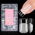 AILLSA 450PCS Short Square Nail Tips for Daily Nail Art - Bulk False Nails