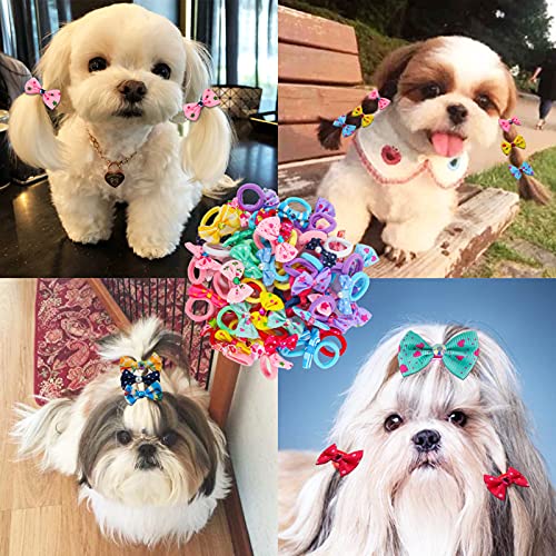 50 Pcs Colorful Hair Ties for Girls - Soft Elastic Ponytail Holders