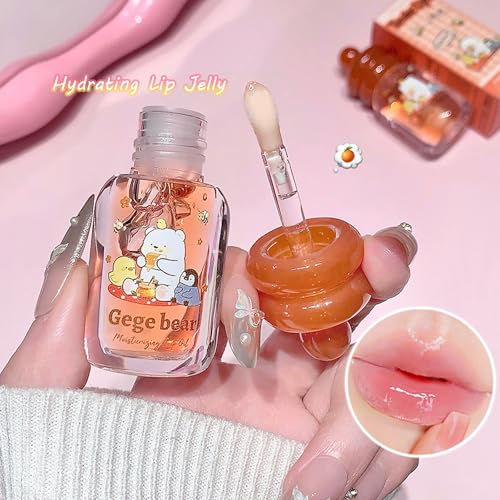 4-Piece Fruit Flavored Lip Gloss Oil Set | Hydrating Honey Pot