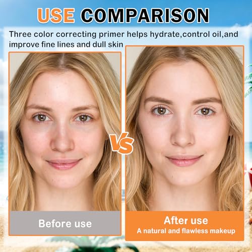3-in-1 Color Correcting Primer SPF 50 with Sponge