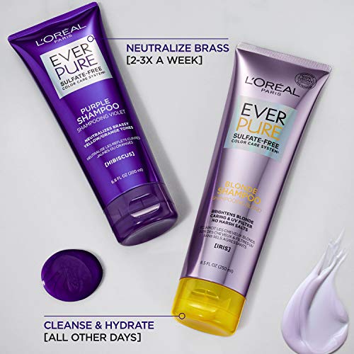 L'Oreal Paris EverPure Blonde Sulfate-Free Shampoo - 2 Count