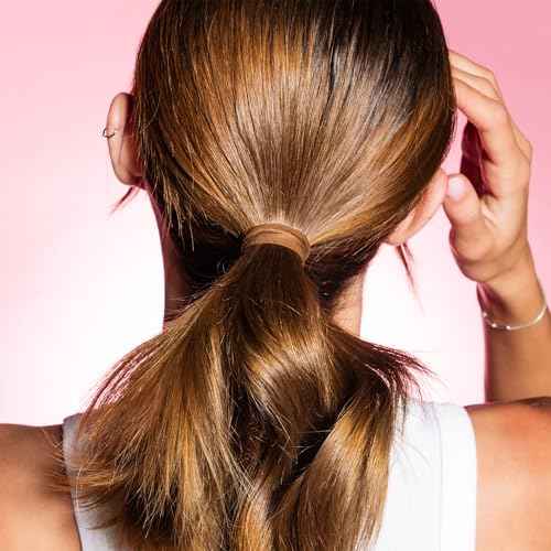 Gimme Beauty X-Fine Hair Bands - Slim-Fit Elastic Ties for Extra Fine Hair - No-Dent, Gentle-Grip Ponytail Holders for All-Day Comfort - 20 Pack, Light Brown