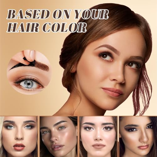 Peel Off Eyebrow Gel - 3 Day Waterproof Brow Tint, Dark Brown