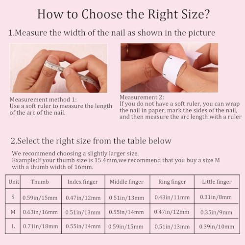 Handmade Long Acrylic Nail Tips, Pink Press on Nails with Full Covered Crystals, Fake Luxury Diamond Nails, Long Square False Nails, Gifts for Women, Reusable Stick On Nails 10Pcs,Bluish pink Size M