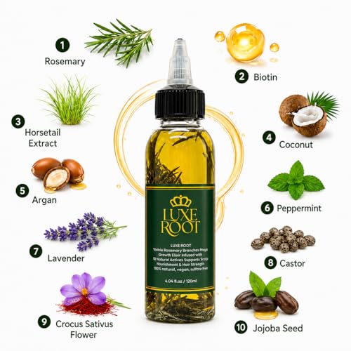 Rosemary Hair Growth Oil with Biotin & Castor Oil – 120ml