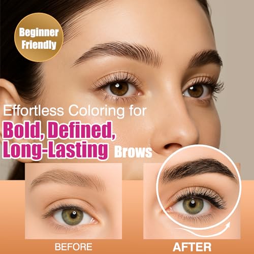 Vivandra Dark Brown Brow & Lash Color Kit - Waterproof & Gentle