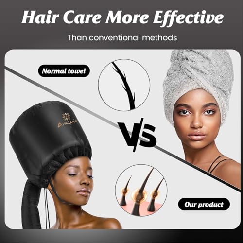 Adjustable Bonnet Hair Dryer - Deep Conditioning Cap with Headband