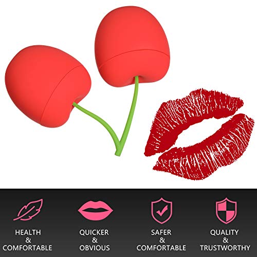 Maitys Lip Plumper Tool - 2 Pc Cherry Silicone Lip Enhancer