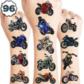 96 Motorcycle Temporary Tattoos - Dirt Bike Party Favors