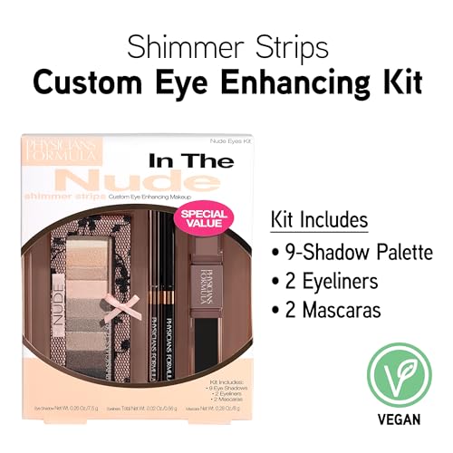Physicians Formula Shimmer Strips Eye Kit – 9 Shadows, 2 Liners, 2 Mascaras