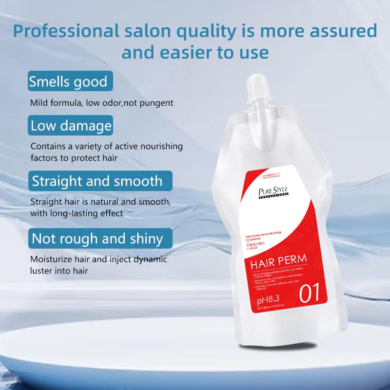 Keratin Hair Straightening Cream Kit with Argan Oil