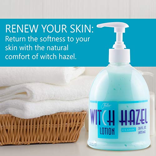 Fuller Witch Hazel Lotion, Unscented ? 16 fl oz | Lightweight Daily Moisturizing Lotion with Witch Hazel Extract | Gentle Formula for All Skin Types (16 Oz, scented)