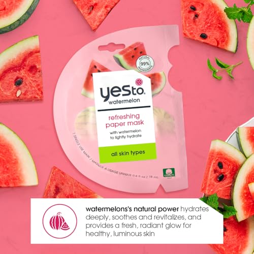 Yes To Super Fresh Paper Mask, Watermelon, 3 Count