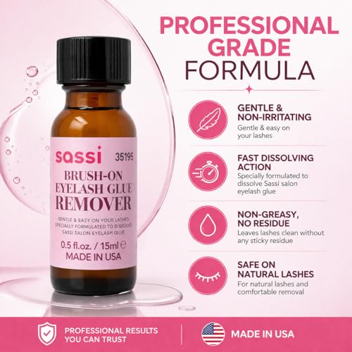 Sassi Brush-On Eyelash Glue Remover 0.5 oz