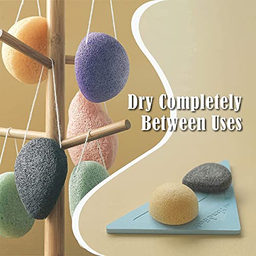 myHomeBody Natural Konjac Facial Sponges - Charcoal & Aloe