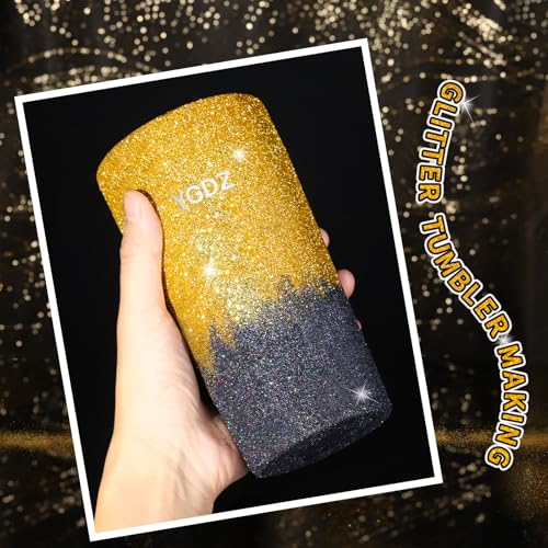 Gold Glitter, YGDZ Gold Fine Glitter for Crafts, 140G /4.93OZ Body Glitter, Christmas Glitter, Festival Glitter, Nail Glitter, Craft Glitter for Resin Arts Tumbler, Christmas Decor