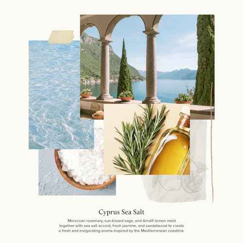 Thymes Hard-Working Hand Cream - Hand Moisturizer with Shea Butter,?? Sunflower Seed Oil & Pro-vitamin B5 - For Women & Men - Travel Size - Skin Care (Cyprus Sea Salt, 2.5 fl oz)