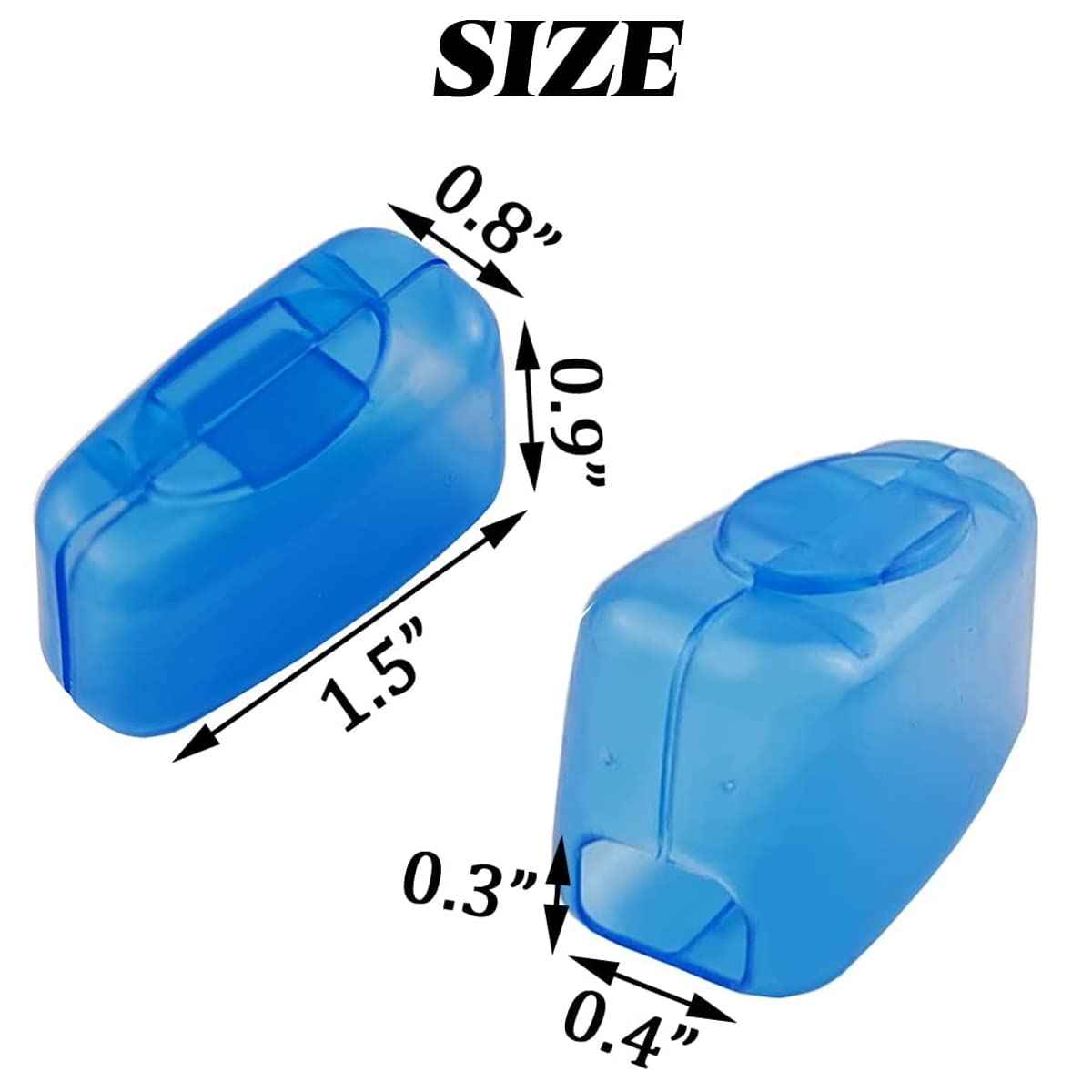 TIHOOD 100PCS Travel Toothbrush Head Covers, Portable Toothbrush Pod Caps Case Protector for Home and Outdoor