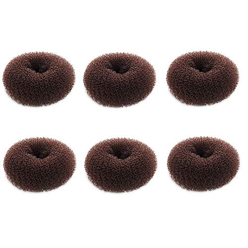 Hair Bun Maker Set - 6 Pack Mini Donut Shapers for Kids
