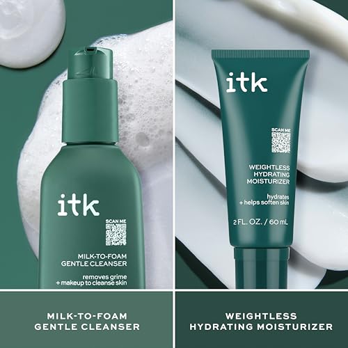 ITK Milk-To-Foam Face Wash + Hydrating Moisturizer Set