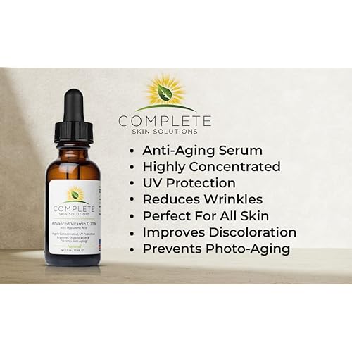 Advanced Vitamin C 20% Serum With Ferulic, Hyaluronic Acid 1 oz