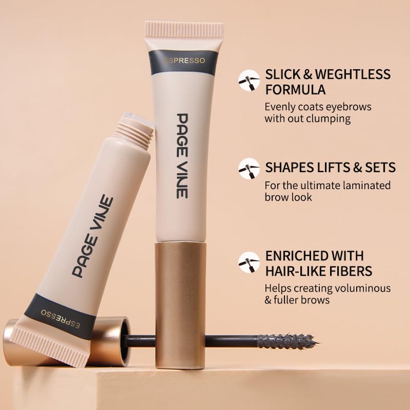 Waterproof Eyebrow Gel with Precision Pencil - Chocolate