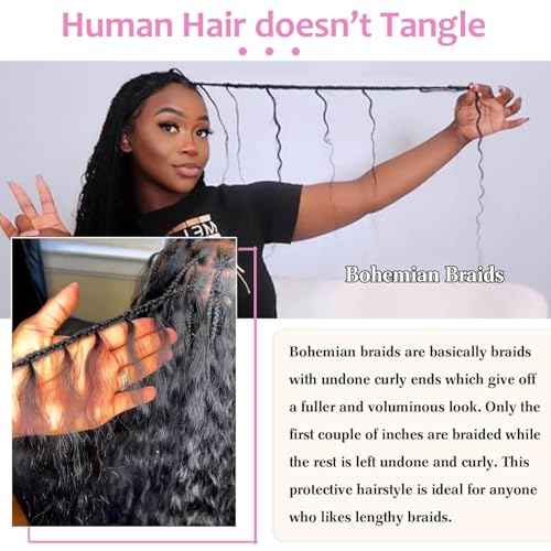 Urbeauty Human Braiding Hair Deep Wave Bulk Human Hair for Braiding, Curly Human Hair for Boho Knotless Braids, Boho Box Braids/Locs/Twist Goddess Gypsy 100% Unprocessed Virgin Human Hair 18 Inch