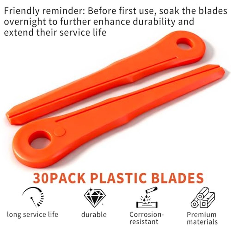 30-Pack Plastic Blades for Stihl PolyCut Trimmer Heads