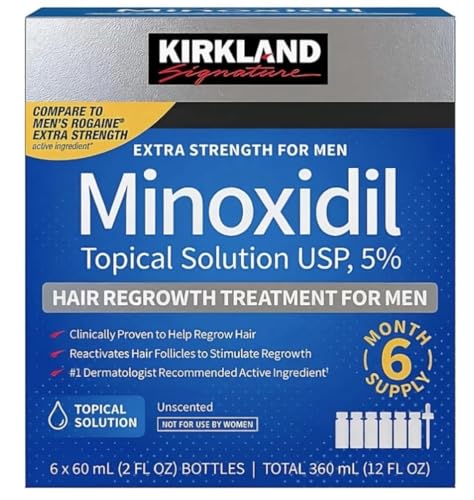 Kirkland Minoxidil 5% Men's Hair Regrowth Treatment 6 Mo