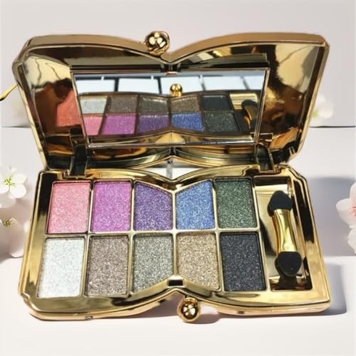 Glitter Eyeshadow Palette 10 Colors Shimmer Waterproof