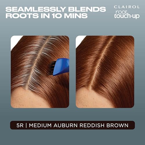 Clairol Root Touch Up Hair Dye 5R Medium Auburn Reddish Brown Pack of 2