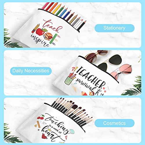 UAREHIBY 12 PCS Teacher Appreciation Gifts in Bulk,20 OZ Wine Tumbler Thank You Gifts for Women Men,Teacher Appreciation Week Gift with Keychain,Best End of Year Gift with Cosmetic Bag