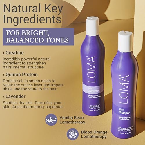 Loma Hair Care Violet Duo: Shampoo and Conditioner