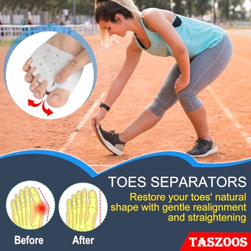 Gel Toe Separators for Women, 4 PCS Foot Pain Relief Cushions