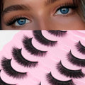 7 Pairs 3D Fluffy False Eyelashes - Soft Synthetic Mink Lashes