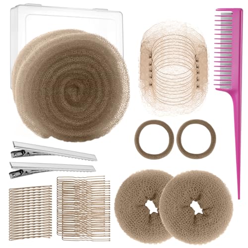 Hair Bun Maker Kit with Sponge & Bobby Pins | Updo Accessories