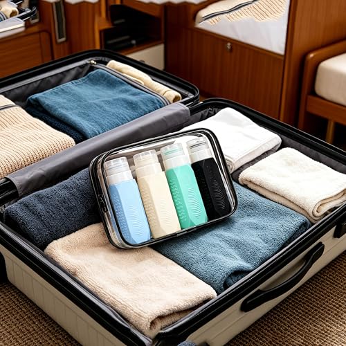 Silicone Travel Bottles Set - TSA Approved 3oz & 2oz LeakProof Containers