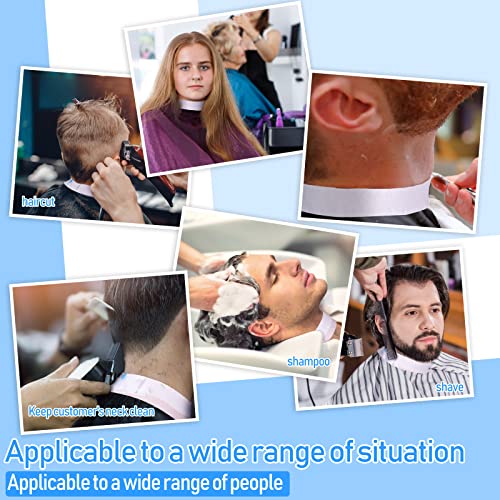 Yilloog 1000 Strips 10 Rolls Disposable Barber Paper Haircutting Neck Strips Hairdressing Stretchy Neck Band Neck Paper Tissue for Barber Hair Cutting Styling Salon Accessories Supplies