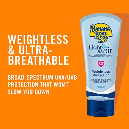 Banana Boat Light As Air Sunscreen Lotion SPF 50 Twin Pack and Sport Ultra SPF 50 Sunscreen Lotion
