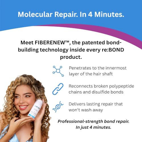 RE:BOND Leave-in Bond Building Hair Mask for Damaged & Color-Treated Hair, 3oz + 0.34oz Set
