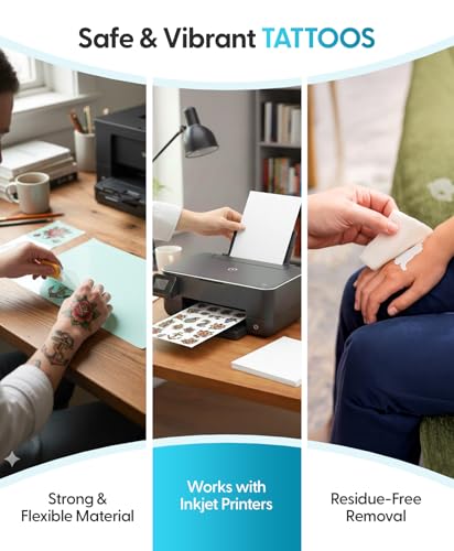 Silhouette Temporary Tattoo Paper for Inkjet Printer