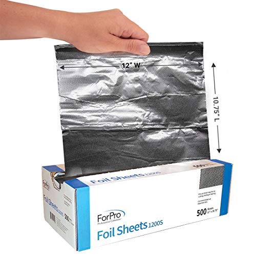 ForPro Embossed Aluminum Foil Sheets 500-Count Pop-Up Dispenser