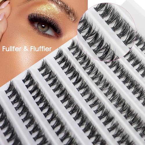 40D D Curl Lash Clusters Kit 9-13mm Short Wispy Eyelashes 200pcs