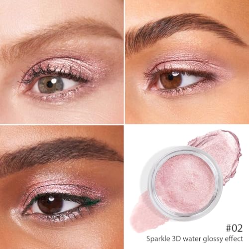 Rose Lilac Cream Eyeshadow – Waterproof Shimmer Mousse
