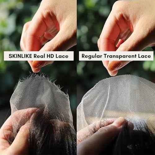 2x6 Kim K Water Wave SKINLIKE Real HD Lace Closure Only Single Knot Human Hair 12A Brazilian Virgin Human Hair Wet n Wavy 0.09mm Ultra-thin Invisible HD Swiss Lace Closure Pre Plucked Curly 12In