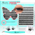 Self-Adhesive Lash Clusters Kit - 120pcs No Glue Eyelashes