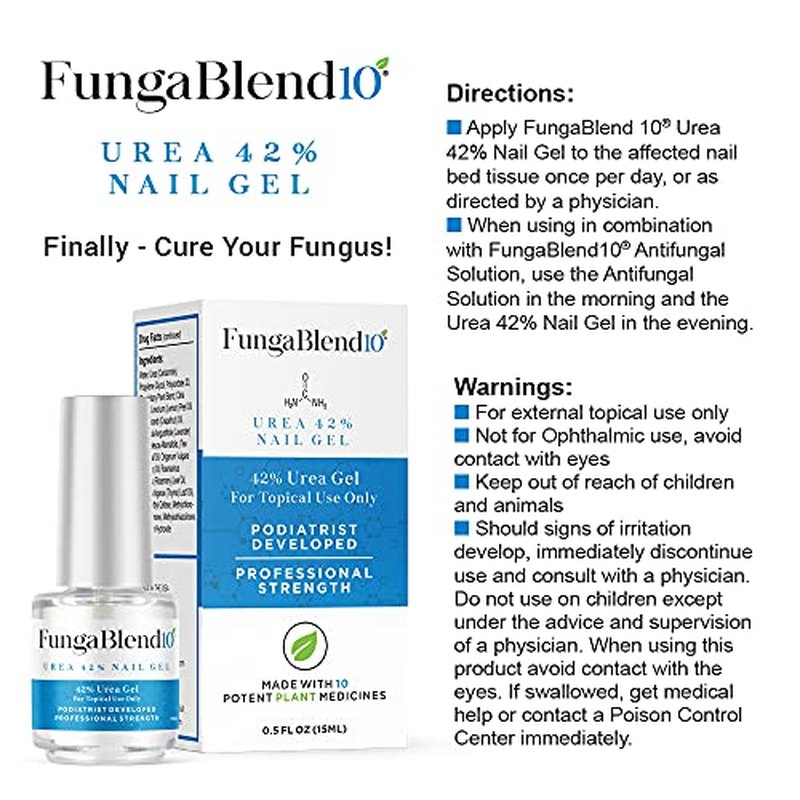 FungaBlend 10 Urea 42% Nail Gel for Fast Fungus Treatment
