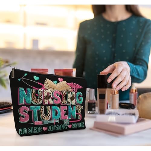 Nursing Student Makeup Bag, Nursing Student Gifts, Nursing Student Essentials, Future Nurse Gifts, Nurse Appreciation Gifts, Nurse Accessories, Nurse Graduation Gifts Cosmetic Bag Makeup Pouch